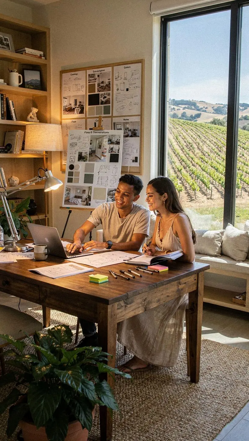 Adjustable lighting setup for remote work productivity.